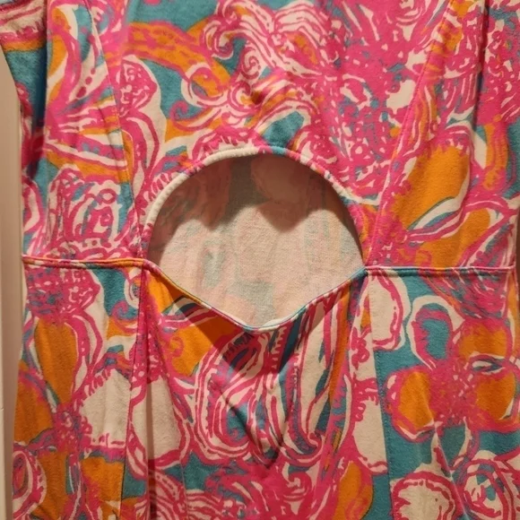 Lilly Pulitzer feeling Tanked shift dress cut out peek a boo back - Picture 10 of 11